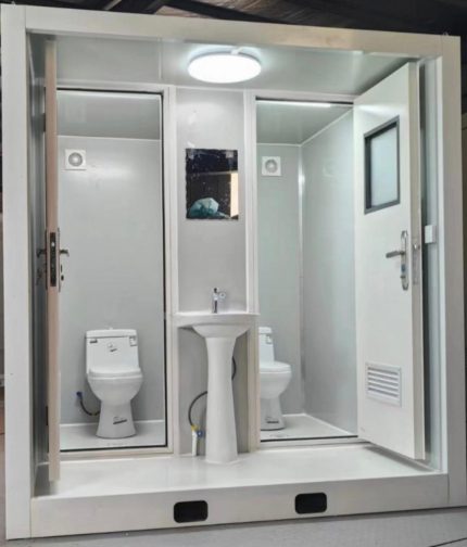Portable Toilet (2 toilet and 1 washing basin)